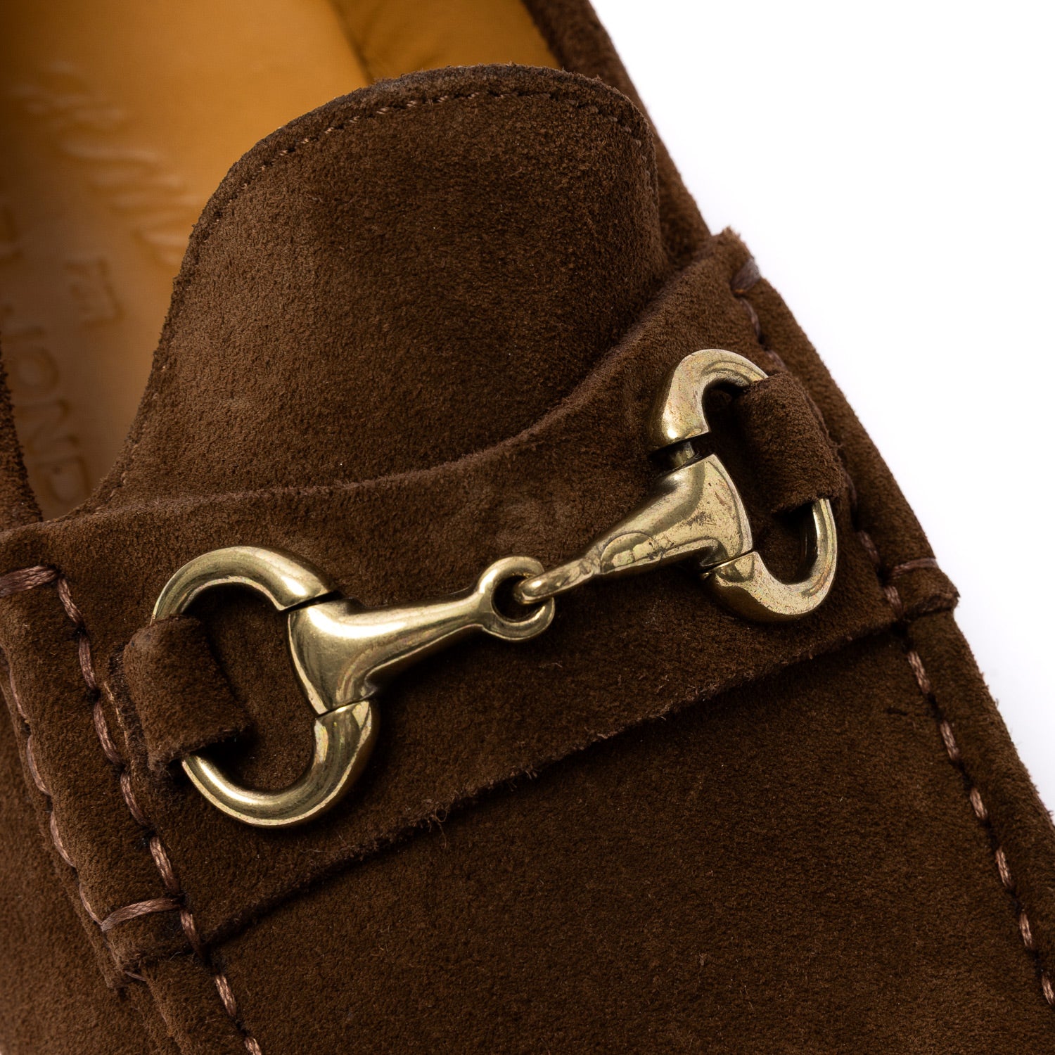 Il Mocassino exklusiv x MJ: Horsebit Loafer "Via Condotti" aus dunkelbraunem Kalbsvelours